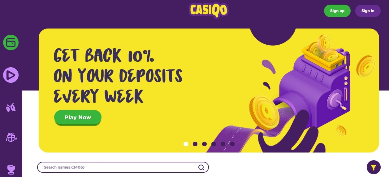 Casiqo Casino Bonus