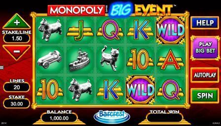 Monopoly Big Event slot 