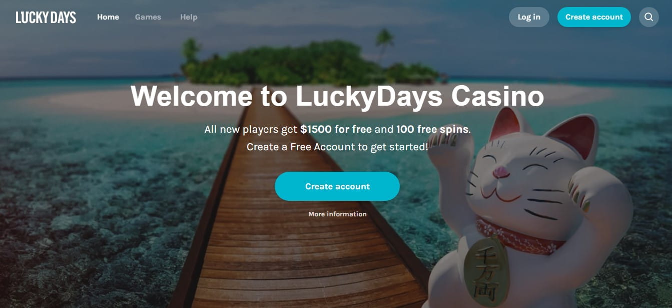 Lucky Days Casino Welcome Bonus