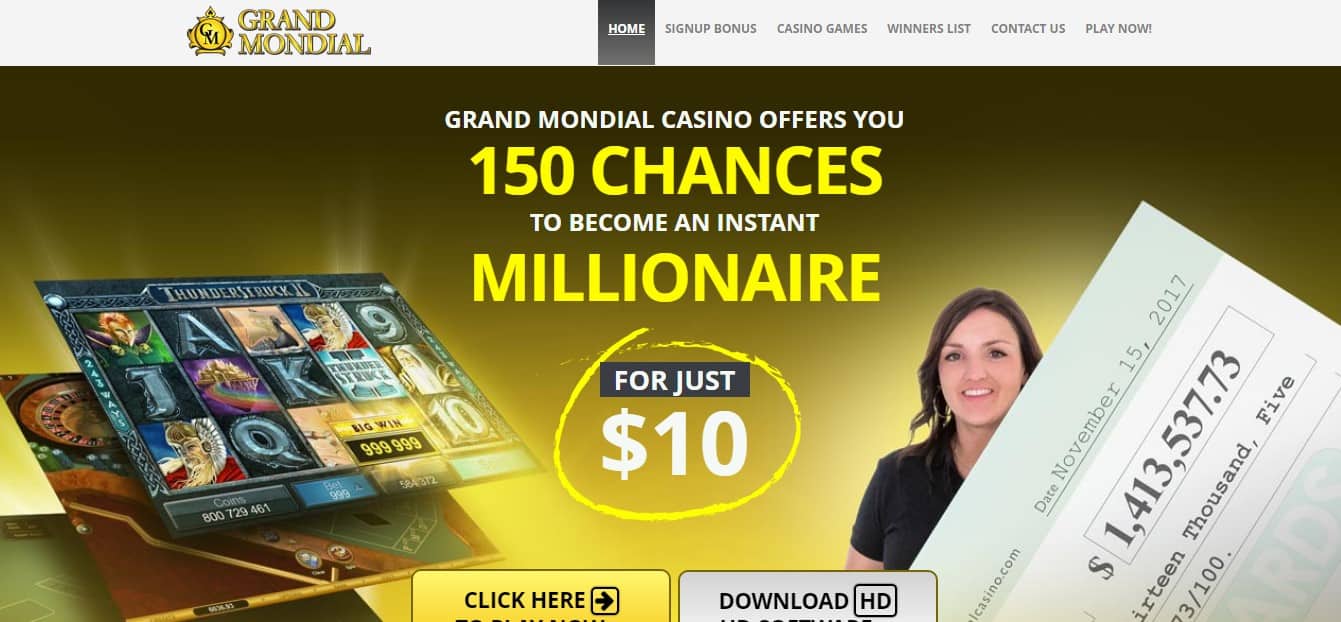 Grand Mondial Casino Bonus