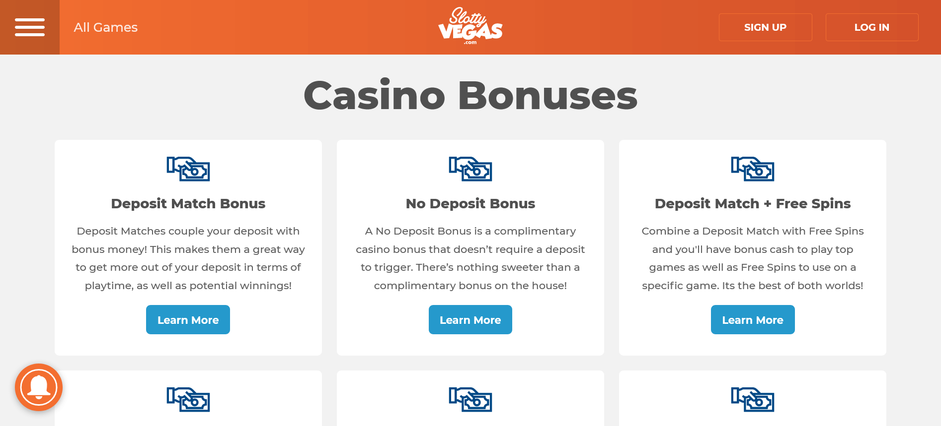 Slotty Vegas Casino Bonuses